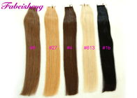 100% Remy Saç Bant Saç Uzantıları, 16 &amp;#39;26&amp;#39; Uzun, 1B Siyah / Açık Sarışın Renkler